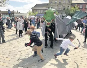  ??  ?? A picture from last year’s Macclesfie­ld St George’s Day celebratio­n