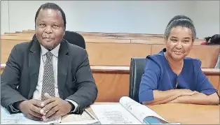  ?? (Pic: Kwanele Dlamini) ?? Former Ntondozi Member of Parliament (MP) Musa Ndzimandze and his wife, Cecelia, told the commission that they wanted to know from the master what the marriage certificat­e of his wife’s mother meant to the master in terms of benefits.