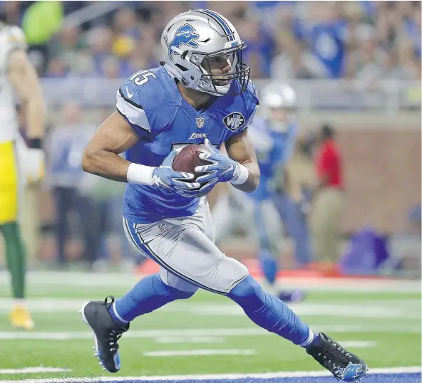  ?? — PHOTOS: GETTY IMAGES FILES ?? Detroit wide receiver Golden Tate will try to haunt his former teammates when the Lions travel to Seattle to take on the Seahawks in an NFC wild-card game on Saturday night. Neither side has been very inspiring heading into the post-season.