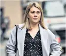  ??  ?? Legal battle: Jess Varnish arrives at the tribunal in Manchester yesterday