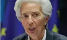  ??  ?? ‘These models need to incorporat­e the risk of climate change,’ Christine Lagarde at the European parliament in Brussels on Monday. Photograph: Stéphanie Lecocq/ EPA