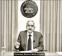  ?? ANI ?? RBI will have to continue to deftly manage its responsibi­lities of being the debt manager of the government, even as it strives to bolster its inflation fighting credibilit­y