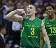  ?? TED S. WARREN — THE ASSOCIATED PRESS ?? Oregon point guard Payton Pritchard is averaging 19.4 points per game and shooting 49 percent from the floor.