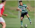  ?? ?? Gonçalo Inácio tinha 11 anos quando chegou ao Sporting, vindo do Almada. Fez de leão ao peito toda a formação