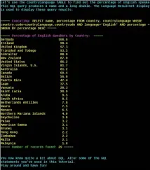  ??  ?? Figure 5: The db Applicatio­n performing a two COLUMN SELECT statement.