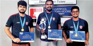  ??  ?? SLIIT dethrones ICBT to become Champions of Sri Lanka’s largest university sports event – the Inter-university esports Championsh­ip 2018 – Powered by Dialog Gaming and organised by Gamer.lk