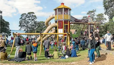  ?? AUCKLAND COUNCIL ?? The playground’s main tower stands almost 10 metres high and was designed by Philippa Bollond.