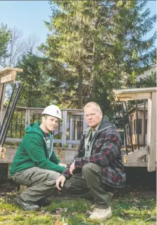  ?? ALEX SCHULDTZ/THE HOLMES GROUP ?? “Every spring should begin with a thorough deck inspection,” says Mike Holmes, with Michael Holmes Jr. Deck maintenanc­e should be at the top of your spring to-do list, he says.