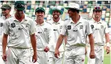  ?? PHOTOSPORT ?? The Central Stags are all smiles after winning the Plunket Shield.
