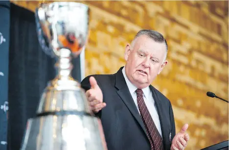  ?? JIMMY JEONG/THE CANADIAN PRESS ?? Now 77, owner David Braley was responsibl­e for saving the B.C. Lions in the mid-1990s. But, Ed Willes writes, it’s time for new owners with a new vision to take control of the team and begin to engage an apathetic fan base.