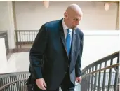  ?? J. SCOTT APPLEWHITE/AP ?? Sen. John Fetterman, D-PA., was advised to seek inpatient care by the congressio­nal physician.