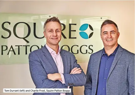  ?? ?? Tom Durrant (left) and Charlie Frost, Squire Patton Boggs