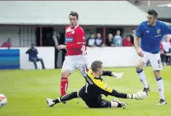  ??  ?? ROAD TO RECOVERY Little nets opener in cup win over Brechin in 2012