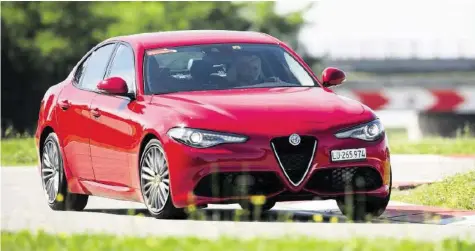  ??  ?? 20-Minuten-Autojourna­listin Nina Vetterli bewertet den Gesamteind­ruck des Alfa Romeo Giulia Veloce mit «sehr gut».