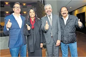  ?? /DANIEL GALEANA ?? ANUNCIAN A Alejandra Barrales como la ganadora para la candidatur­a por El Frente para la jefatura de gobierno de la CdMx