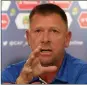  ??  ?? ERIC TINKLER: “Focusing on our league campaign now”