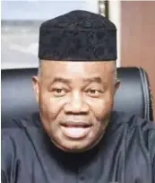  ?? ?? Senate President Godswill Akpabio