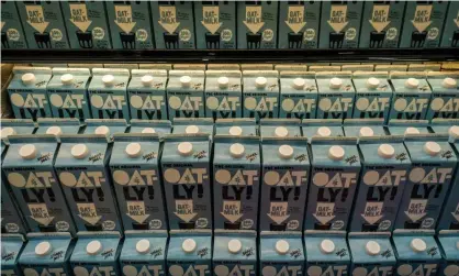  ??  ?? Oatly is known for its guerrilla marketing, such as putting bad reviews on its cartons. Photograph: Richard Levine/Alamy Stock Photo