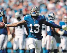  ?? GRANT HALVERSON GETTY IMAGES ?? Odell Beckham Jr. of the Giants says Thursday night’s NFC East tilt with the Philadelph­ia Eagles is a game New York needs to win.
