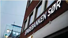  ?? TORE-ANDRÉ BAARDSEN (ARKIV) FOTO: ?? Man skal ikke lenger enn til Torvet i Kristiansa­nd for å finne et børsnotert selskap. Der ligger nemlig Sparebanke­n Sørs hovedkonto­r.