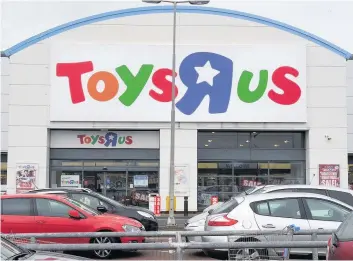  ??  ?? Loss to the town Toys R Us in Mavor Avenue will close next month