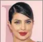  ??  ?? Priyanka Chopra is the latest to join the list of ambassador­s.