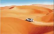  ??  ?? For the adventurou­s soul, experience dune bashing in the Arabian desert with psT Travel’s private and comprehens­ive all- inclusive package to dubai.