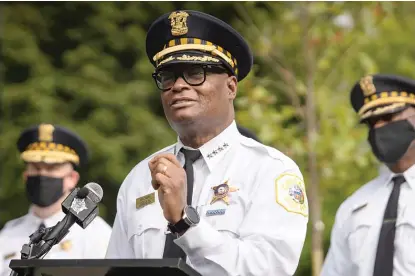  ?? SUN-TIMES FILE ?? Police Supt. David Brown and his department have been quietly taking care of business and deserve our appreciati­on.