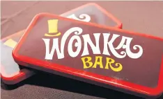  ??  ?? Wonka Bars celebratin­g the 40th Anniversar­y of Charlie And The Chocolate Factory.