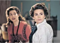  ??  ?? Believable: Philippa Coulthard and Hayley Atwell in the BBC’S ‘Howards End’