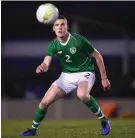  ??  ?? Jack Keaney in action for the ROI U21s against the Irish amateur squad. Pic: Sportsfile.