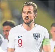  ??  ?? England striker and captain, Harry Kane