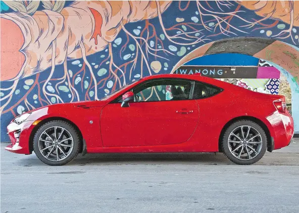  ?? — LESLEY WIMBUSH/DRIVING.CA ?? The 2017 Toyota 86 got a styling refresh, updated interior and some tweaks to the engine and suspension.