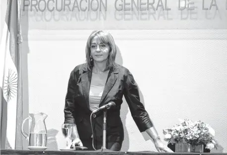  ?? ARCHIVO LA NUEVA. ?? La procurador­a, en sus horas más difíciles. Desde el gobierno se alzaron varias voces para que dé un paso al costado.