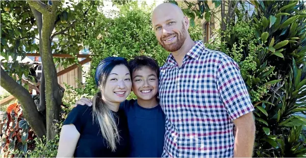  ?? ?? Nick Gentle, pictured with his wife Nanako and son Jo, 11, has done multiple property deals and bought, renovated and sold dozens of properties.