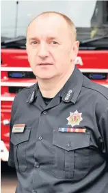  ??  ?? Privilege Eddie Kelly has been proud to work at East Kilbride fire station