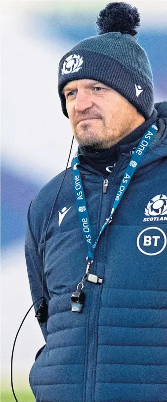  ?? Picture: SNS/SRU. ?? Under pressure: Narrow defeats are becoming far too common for Scotland, suggesting the team under Townsend don’t have what it takes to get over the hump.