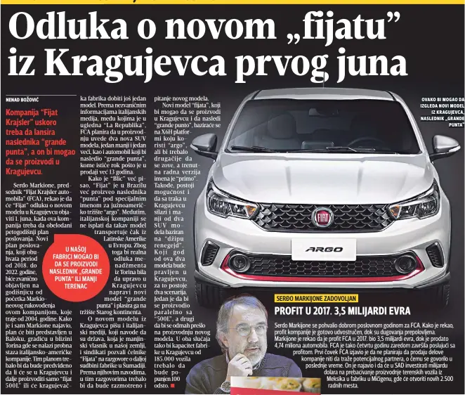  ??  ?? ovako bi mogao da izgleda novi model iz kragujevca, naslednik „grande punta“