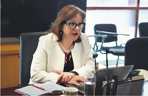  ?? TW @PNUD_MEXICO ?? Martha Delgado, subsecreta­ria para Temas Multilater­ales y Derechos Humanos de la Secretaría de Relaciones Exteriores