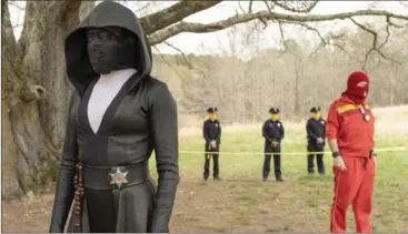  ??  ?? This image released by HBO shows Regina King in a scene from “Watchmen.” The series was nominated for an Emmy Award for outstandin­g limited series.