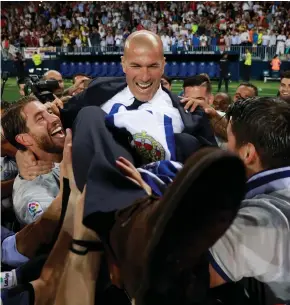  ??  ?? The players respect Zidane, making him the perfect fit for the Real Madrid job