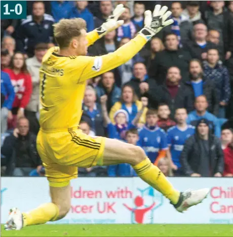  ??  ?? Rangers striker Jermain Defoe, who turns 37 today, scored a hat-trick as Rangers brushed aside Hamilton at Ibrox