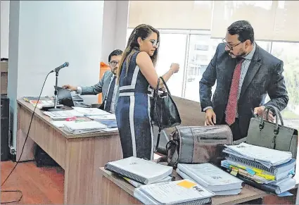  ?? RENÉ FRAGA / EXPRESO ?? Diligencia. El lunes se instaló en la Corte de Pichincha el juicio en contra de la exjueza María Belén Domínguez.