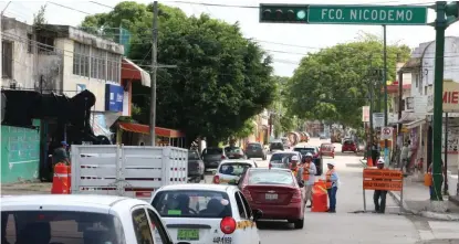  ?? JOSÉ LUIS TAPIA ?? Un carril se verá afectado por las obras que se realizan en la colonia Martock.