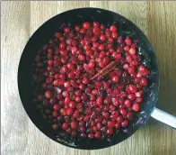  ?? AP ?? Spiced cranberry chutney from a recipe by Meera Sodha.