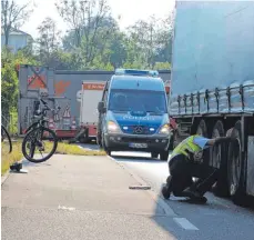  ?? FOTO: DANIEL HÄFELE ?? Ein schwerer Unfall hat sich am frühen Mittwochab­end in Biberach ereignet.