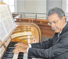  ?? FOTO: BERND GUIDO WEBER ?? Ein großer Meister der Orgel: Juan Paradell Solé in der Kirche St. Martin in Leutkirch.