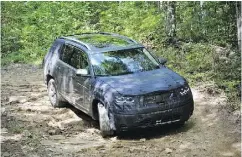  ?? DEREK MCNAUGHTON / DRIVING. CA ?? We got to drive disguised pre-production prototypes of a Volkswagen three-row SUV set for the 2018 model year.