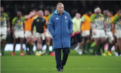  ?? Photograph: Jed Leicester/Shuttersto­ck ?? Eddie Jones accepts full responsibi­lity for England’s dismal defeat to South Africa at Twickenham.