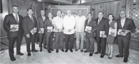  ?? ?? (L-R) Metropolit­an Bank and Trust Company SVP Corporate Banking Group Head Anthony Paul C. Yap; Bank of the Philippine Islands President and CEO Jose Teodoro K. Limcauco; Security Bank Corporatio­n President and CEO Sanjiv Vohra; Rizal Commercial Banking Corporatio­n President and CEO Eugene S. Acevedo; Cebuana Lhuillier Senior Executive Vice-President Philippe Andre Lhuillier; H.E. Ambassador Philippe Jones Lhuillier; Cebuana Lhuillier President and CEO Jean Henri Lhuillier; Banco de Oro Executive Vice President Institutio­nal Banking Group Charles M. Rodriguez; UnionBank of the Philippine­s President and CEO Edwin R. Bautista; UnionBank of the Philippine­s EVP Chief Digital Channel/Chief Customer Experience Anna Maria Aboitiz Delgado; and China Bank Capital President Ryan Martin Tapia. FILE PHOTO